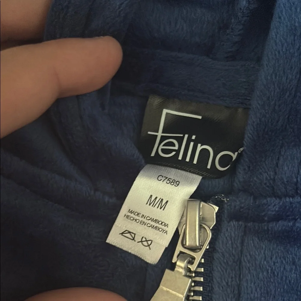 Felina Blue and Pink Velour Track Suit Set - Picture 3 of 10